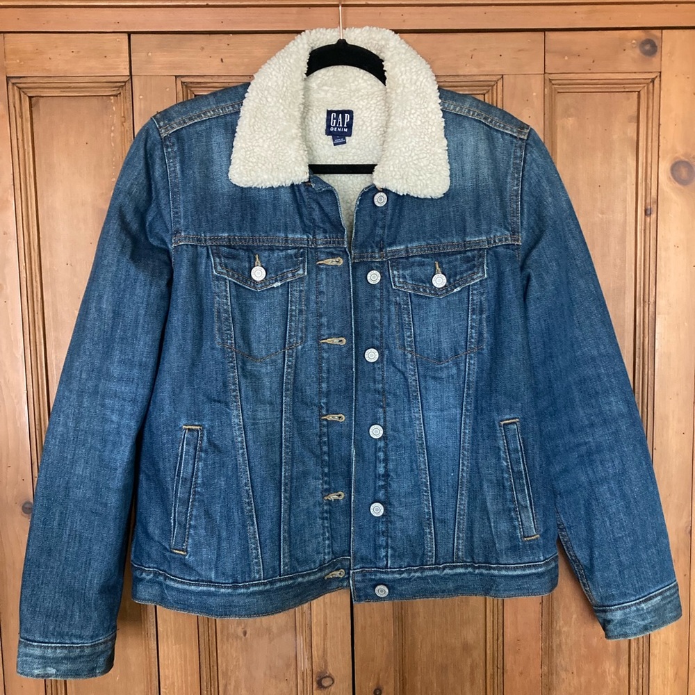 GAP Denim Sherpa Jacket